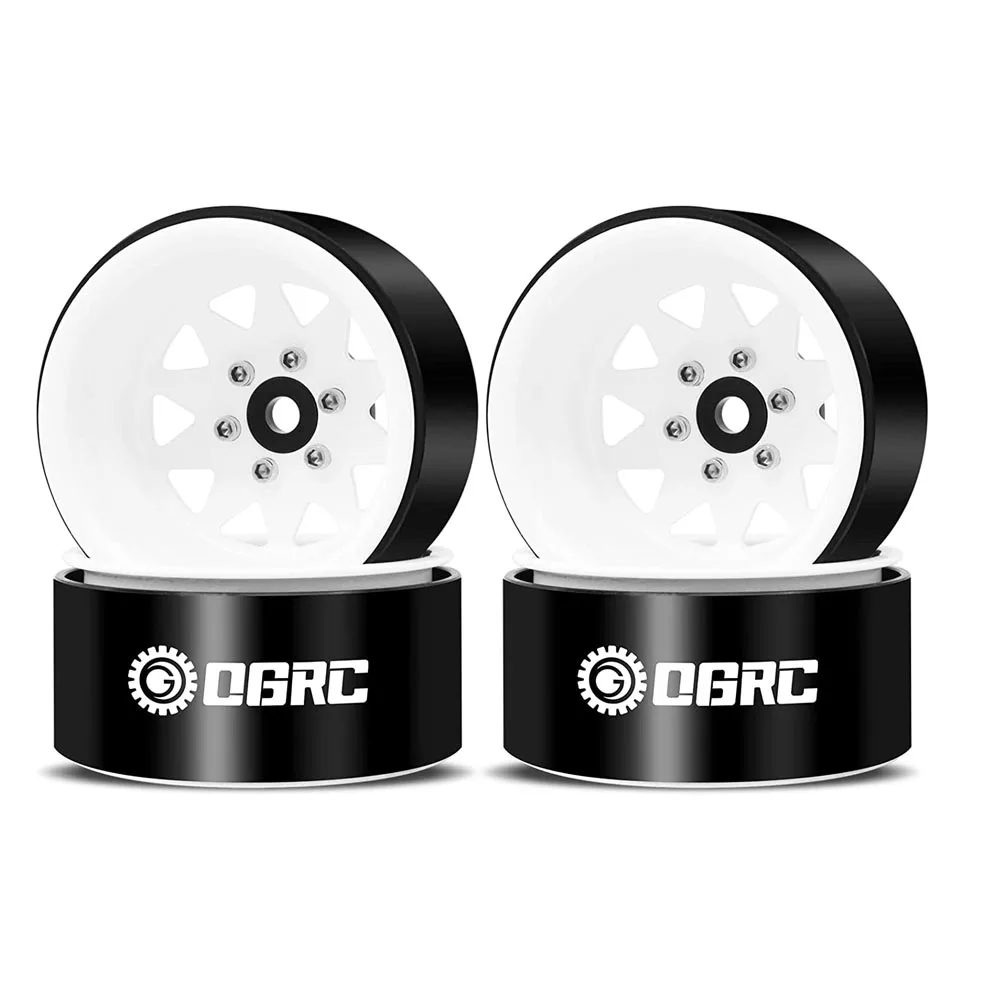 OGRC 4PCS Aluminum 1.9 Inch Beadlock Wheels for 1/10 TRX4 6 SCX10 I II III 90046 AXI03007 Redcat GEN7 8 RC4WD D90 RC Crawler Car