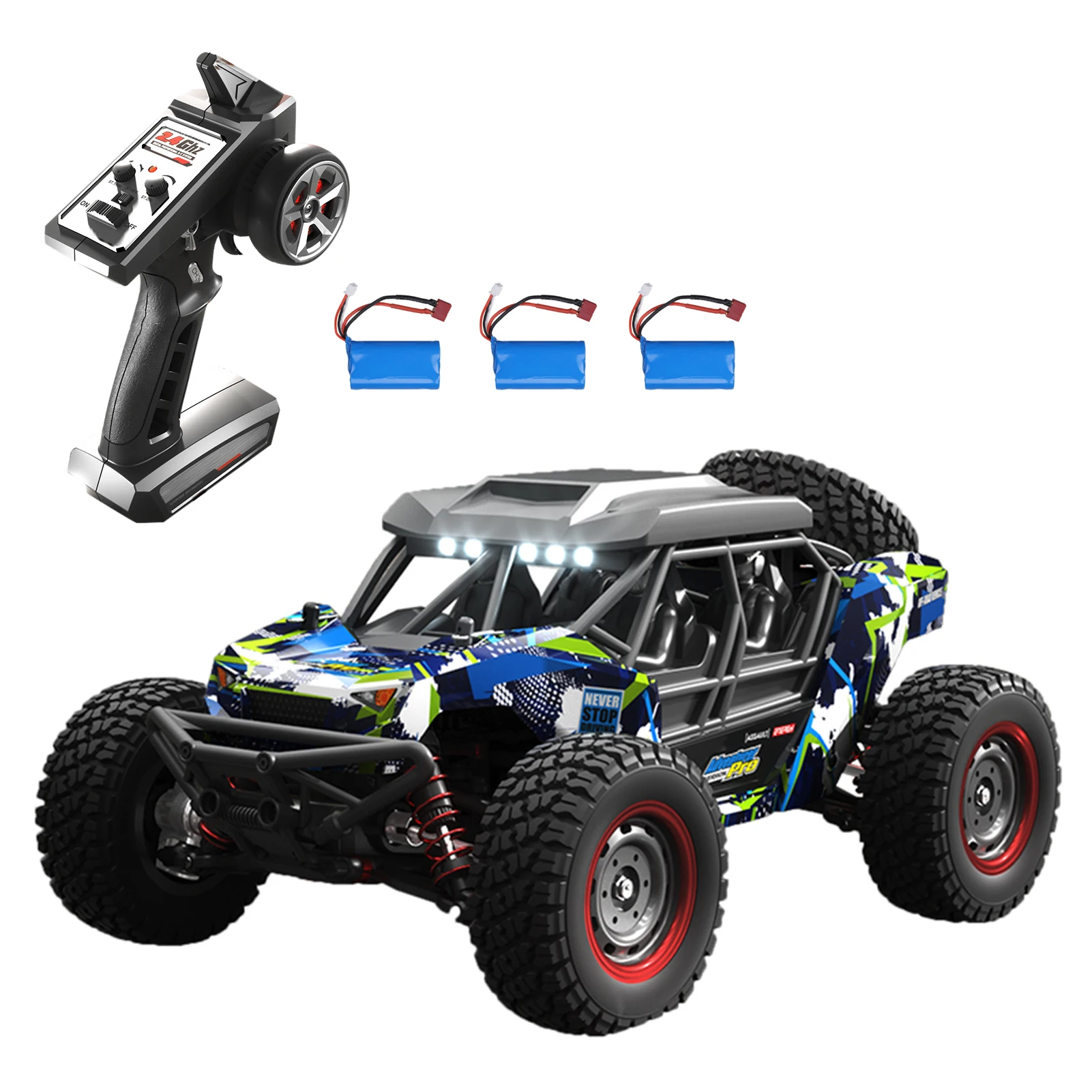 2.4GHz 1/16 High Speed Remote Control Car 70km/h All Terrain Brushless Remote Control Truck Off Road Car 4WD Vehicle Kids Gifts