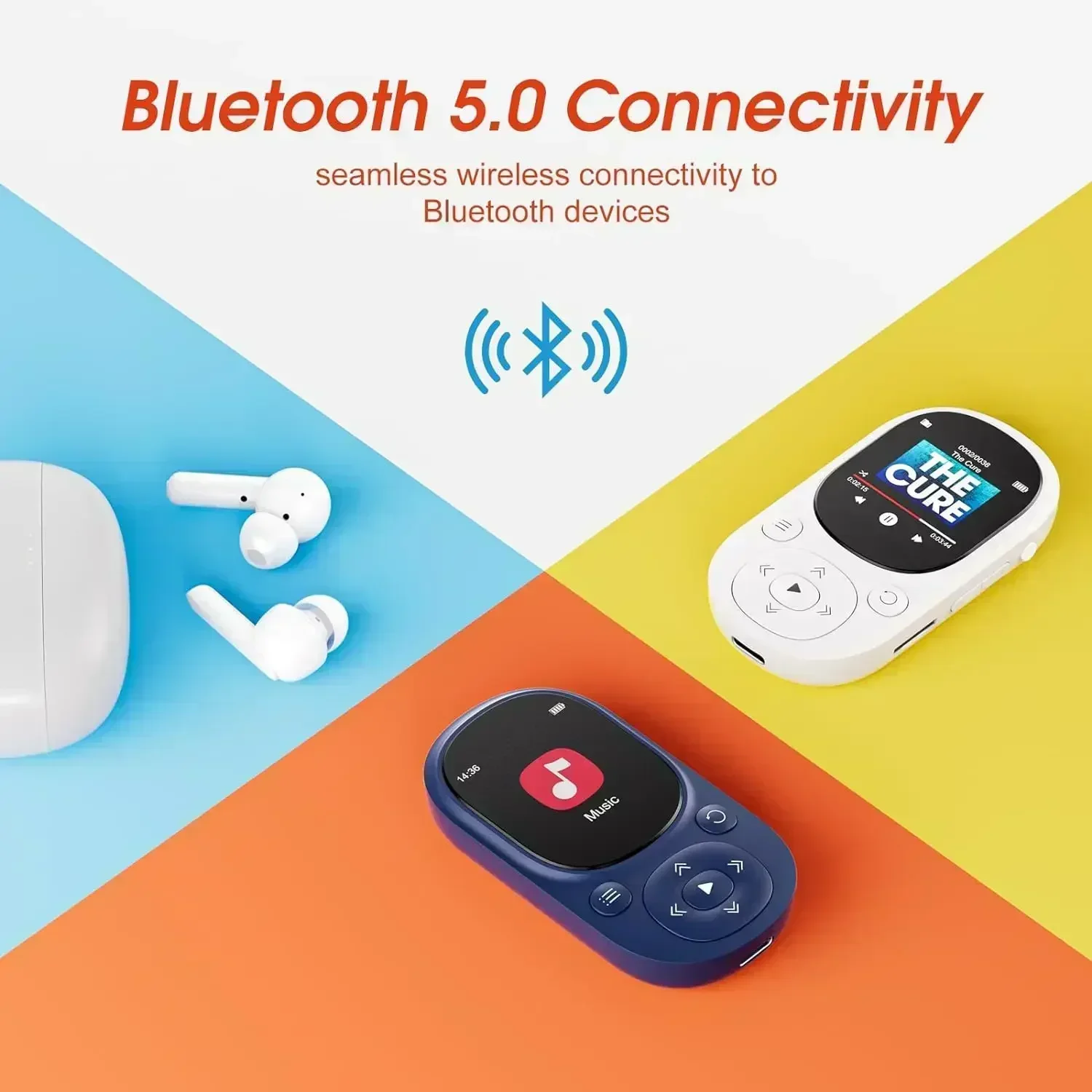 

With 32GB Memory Slim Classic Digital LCD 1.44inch Screen Type-c Port with FM Radio MP3 Player / MP4 Player MP3 Music Player