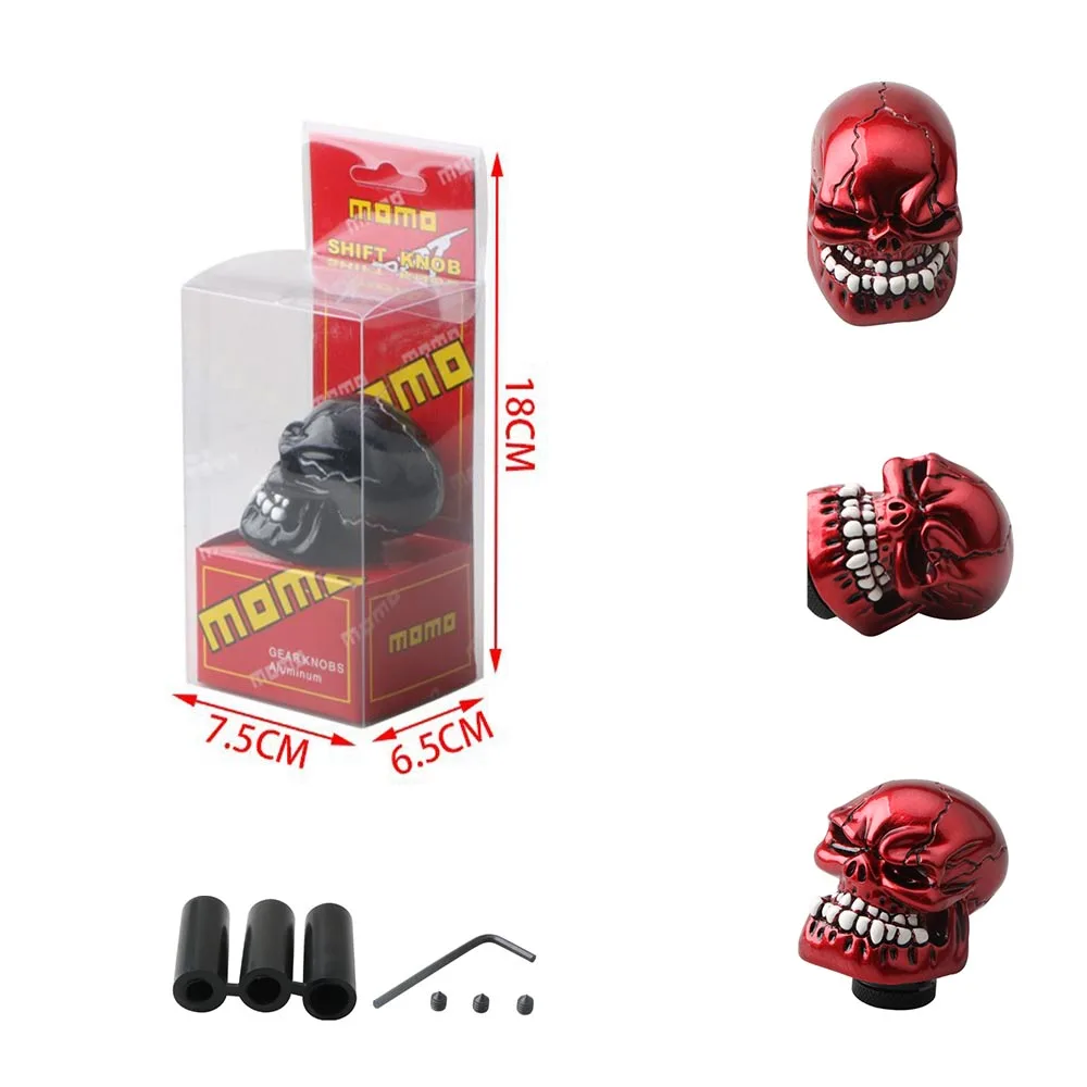 سباق الجمجمة والعتاد التحول المقبض الرياضة رافعة دليل رئيس والعتاد عصا نقل رئيس تعديل السيارات الملحقات #3