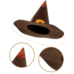 Scarecrow Hat Witch Hat Wizard Hat Magican Hat Halloween Props New Year Thick Masquerade Hat Scarecrow Costume