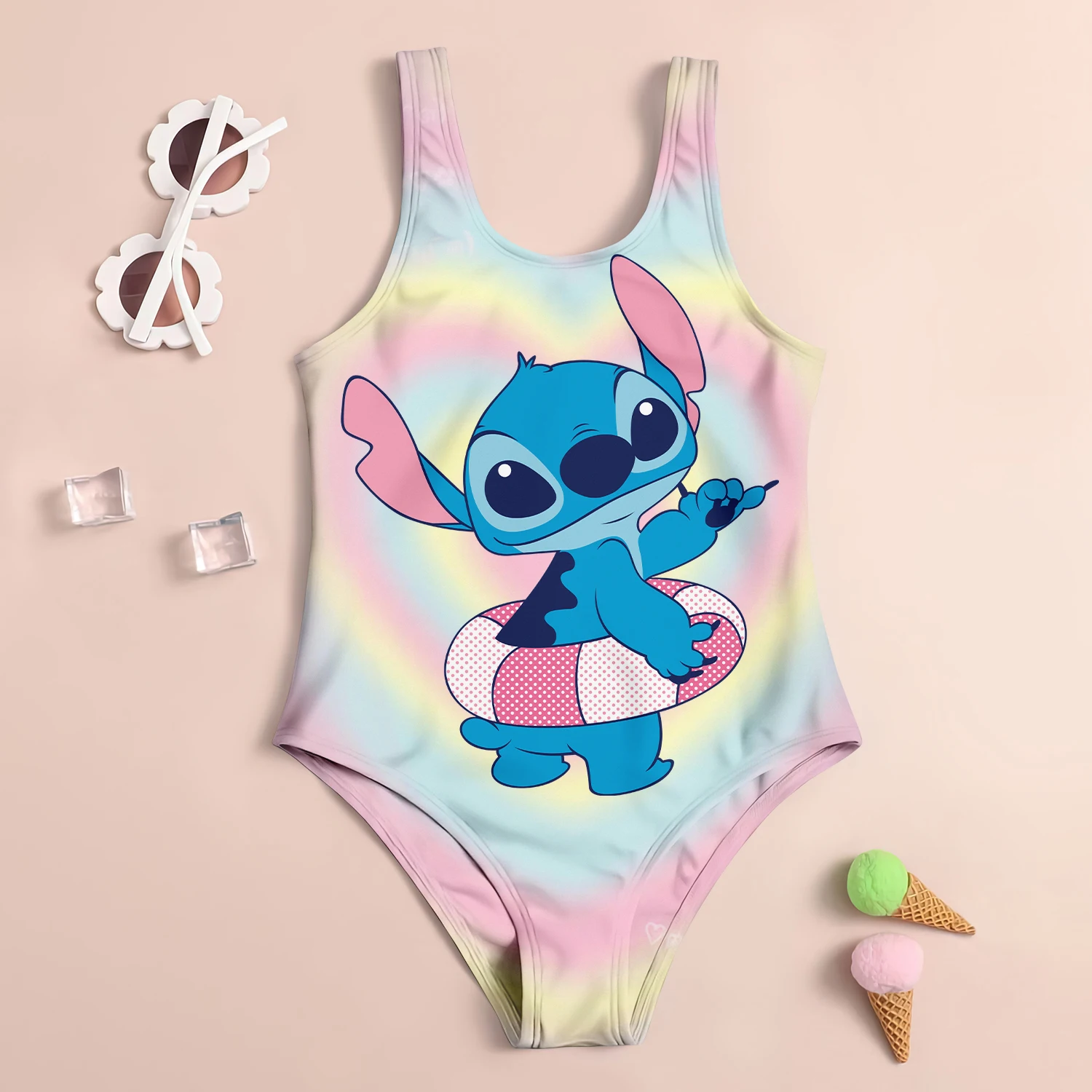 Costumi da bagno per bambini da spiaggia costume da bagno per ragazze di grandi dimensioni costume da bagno estivo carino con punto Bikini ragazza