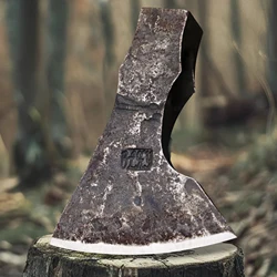 Hand-wrought high carbon steel jungle axe, outdoor logging axe, EDC tool axe head, camping axe