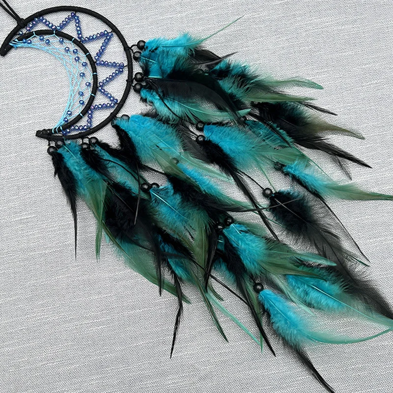 Dream Catcher Feather Wind Chime Home Car Pendant Wall Hanging Handmade Decoration Party Holiday Gifts Car Decor Accessories - Image 2