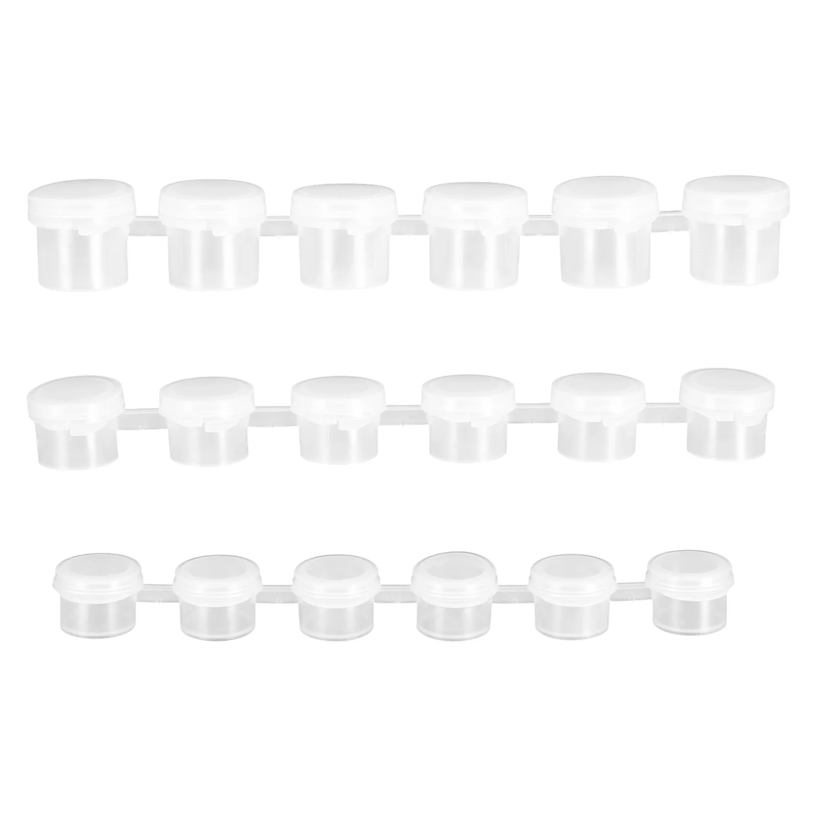 

30 Pcs Empty Box Empty Paint Can Clear Plastic 2ML 3ML 5ML Mini Pots Artists Portable DIY Containers Refillable Cups