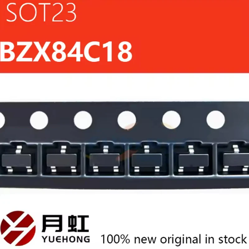 100PCS BZX84C18 SOT… - image