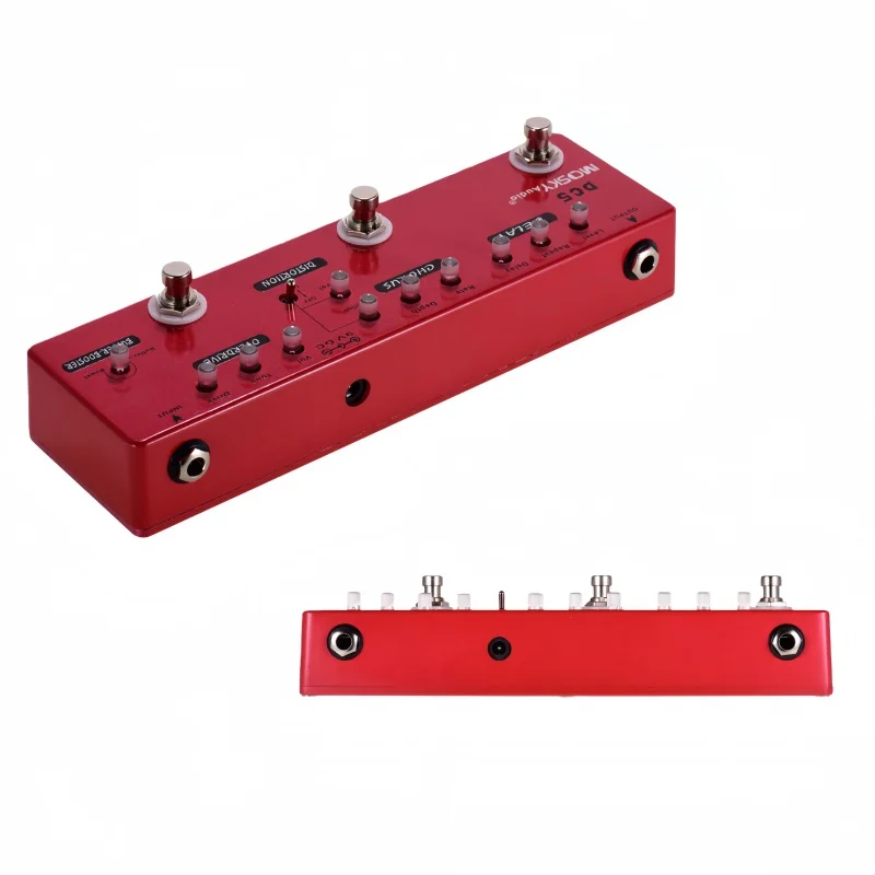 MOSKYAUDIO DC5 Electric Guitar Multi Effects Pedal with Delay Chorus Distortion Overdrive