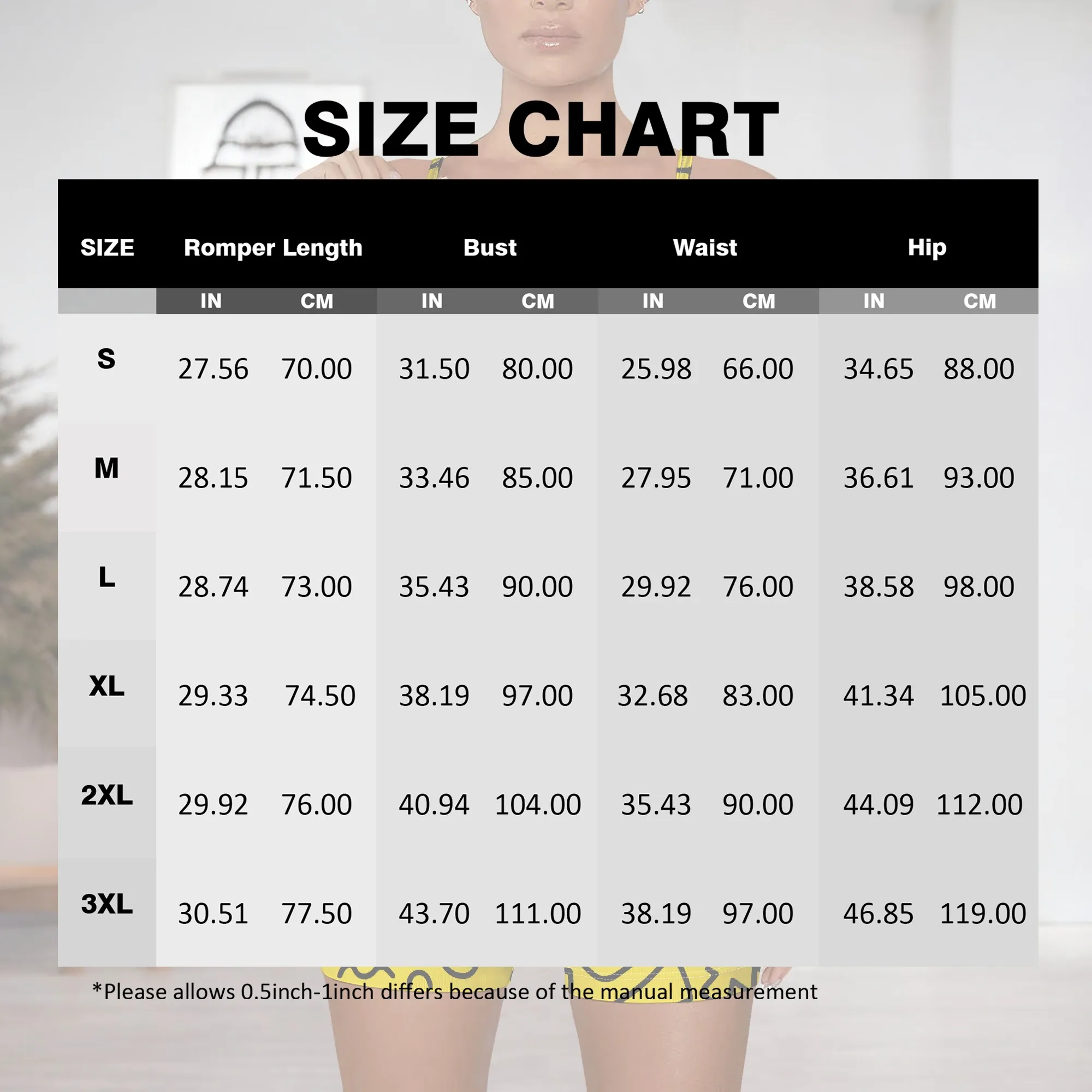 Yellow Geometric Print Romper Women Sleeveless Strappy Jumpsuit Summer Casual Playsuit