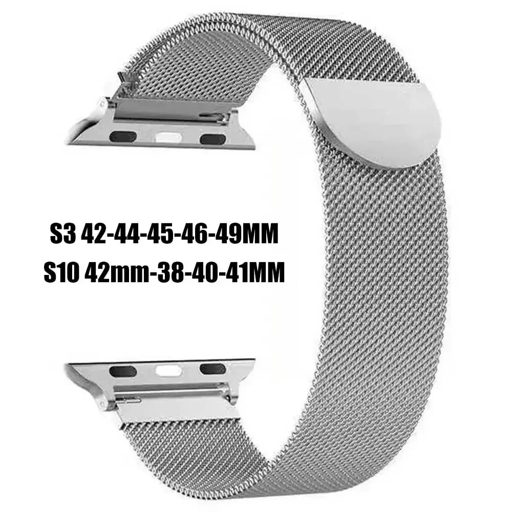 Milanese Loop for Apple Watch Band 44mm 40mm 45mm 41mm 38 42mm Strap Ultra 2 49mm Metal Bands IWatch Series 10 9 8 7 6 SE 5 4 3