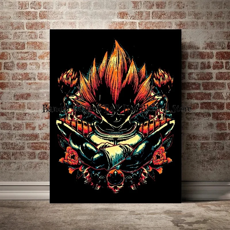 Dragon Ball HD Anime Figures Wall Art Poster, Toile, Peinture, Goku, Vegeta, Moderne, Chambre, Décoration de la maison, Peinture, Birthirak Gifts