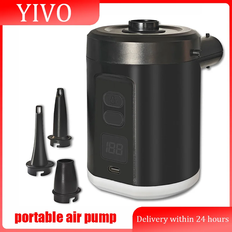 Portable air pump outdoor camping air mattress swimming pool swimming ring inflatable sofa air pump home and outdoor