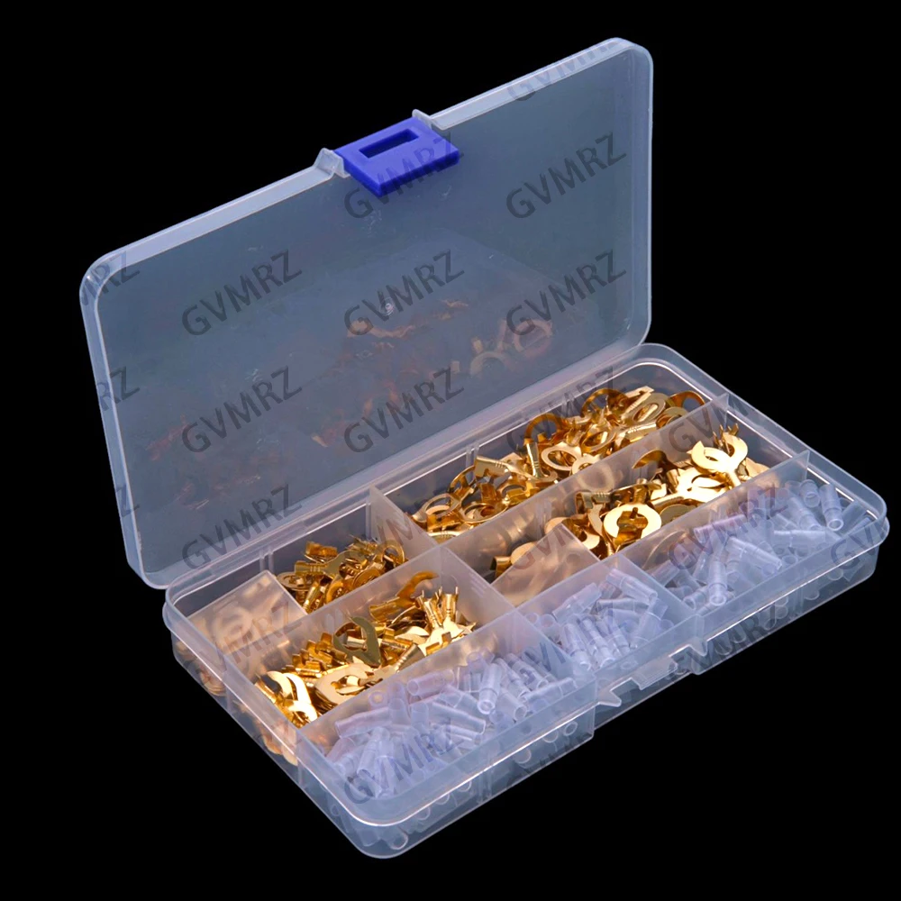 400PCS O/Y Terminal Block Pin Ring Lugs Eyes Copper Electrical Cable Connectors Non-insulated Wire Connector Tools  Non-insulate