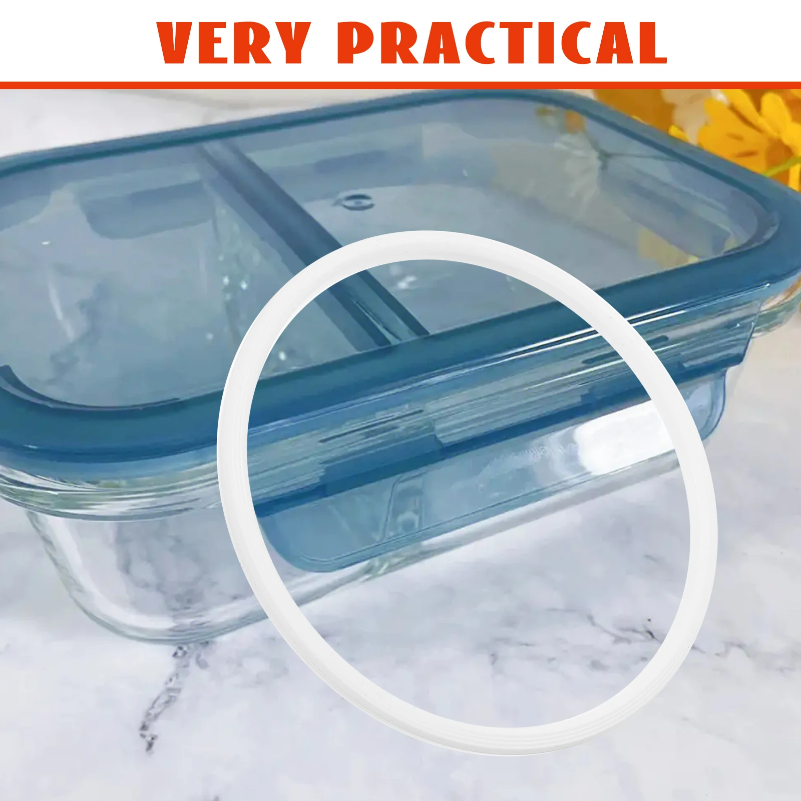 

Sealing Ring For Lunch Reusable Food Container Lid Seal Bento Insulated Lunch Box Supplies Box Accessories
