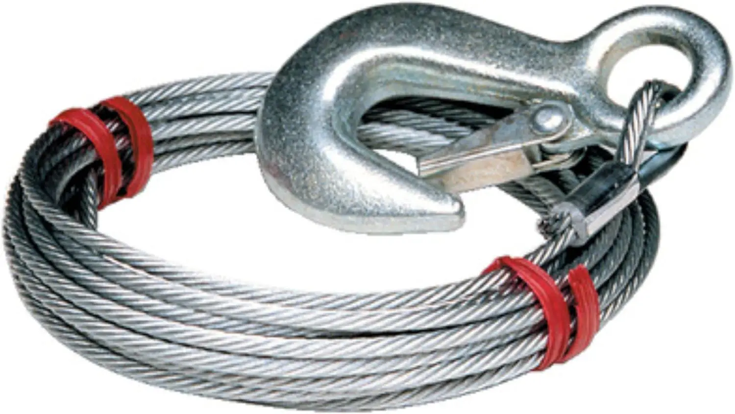 

Трос для лебедки 3/16 дюйма x 50 футов для надежного буксировки и крепления грузов, сверхпрочная стальная конструкция