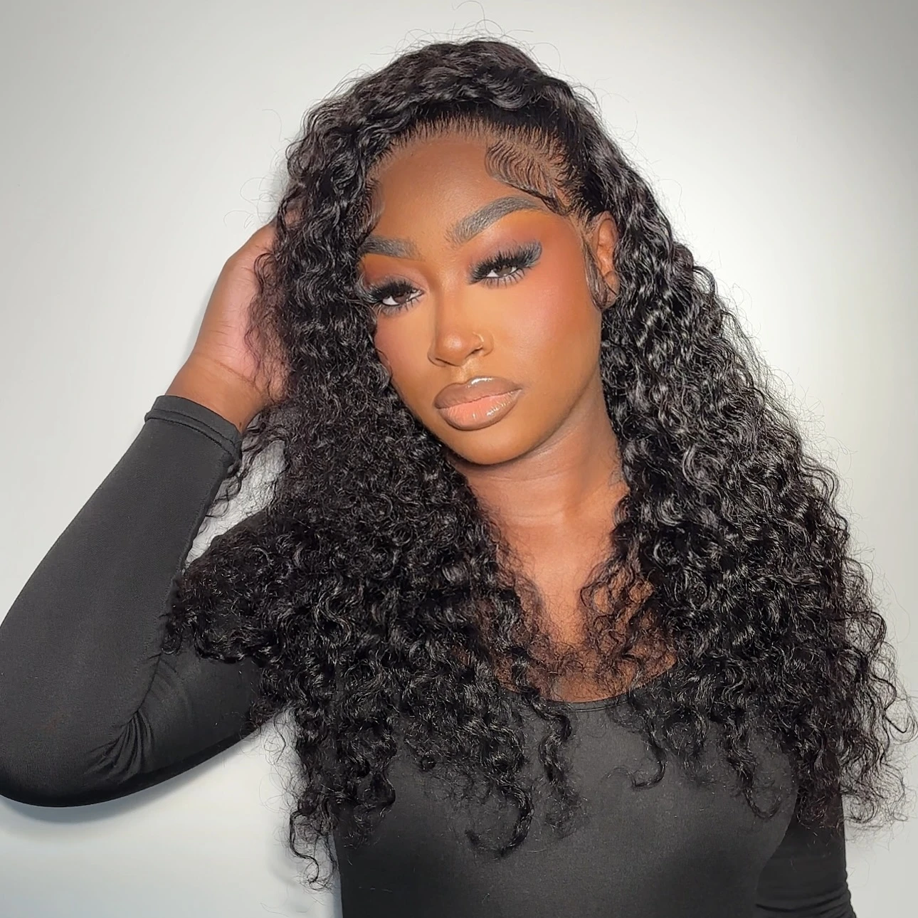 13x6 HD الدانتيل الجبهة الباروكات مجعد موجة جيري البورمية 4x4 إغلاق شعر مستعار 100% شعر الإنسان قبل قطعها البرازيلي نمط 13x4 الباروكات الأمامية #1