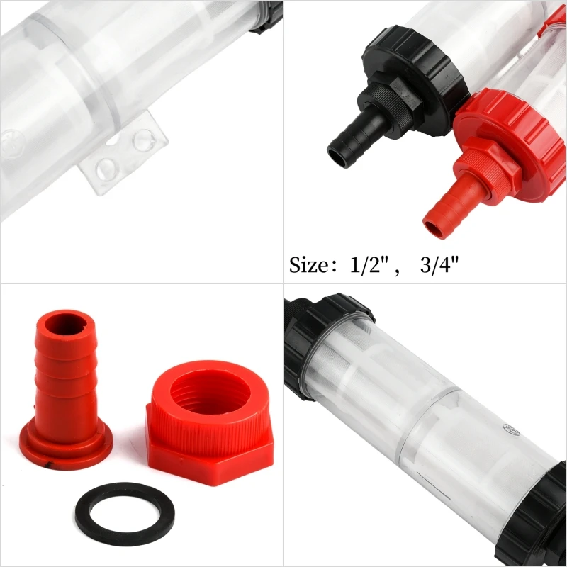 18/22mm Water Hose Filter Garden Irrigation Fittings Aquarium Fish Tank Soft Water Pipe Filter Cup Inlet Water Sediment Filter