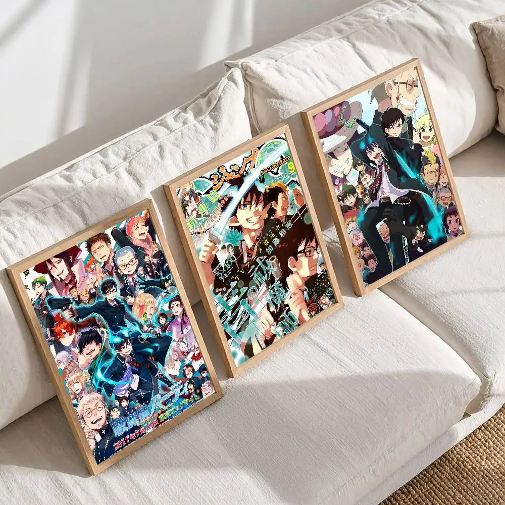 1 قطعة Ao الأزرق طارد الأرواح الشريرة المشارك طباعة لغرفة النوم غرفة المعيشة ديكور المنزل اللوحة جدار الفن HD صورة جدارية #3