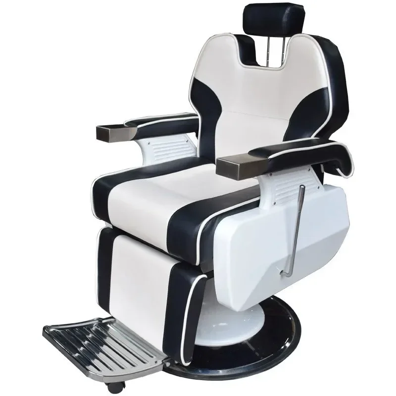 

C Hair salon special shaving perm and dyeing chair reclining barber chair retro oil head chair
