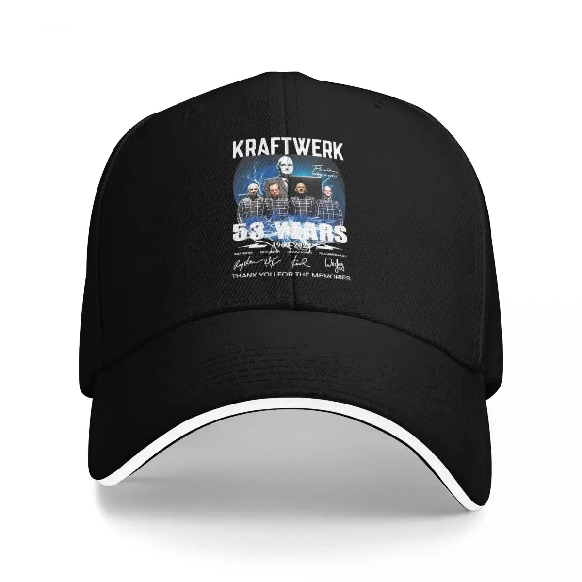 2026 Kraftwerk 53 Years 1969 2022 Thank You For The Memories Signatures Durable for All Seasons Hats Woman Baseball Cap Summer 2