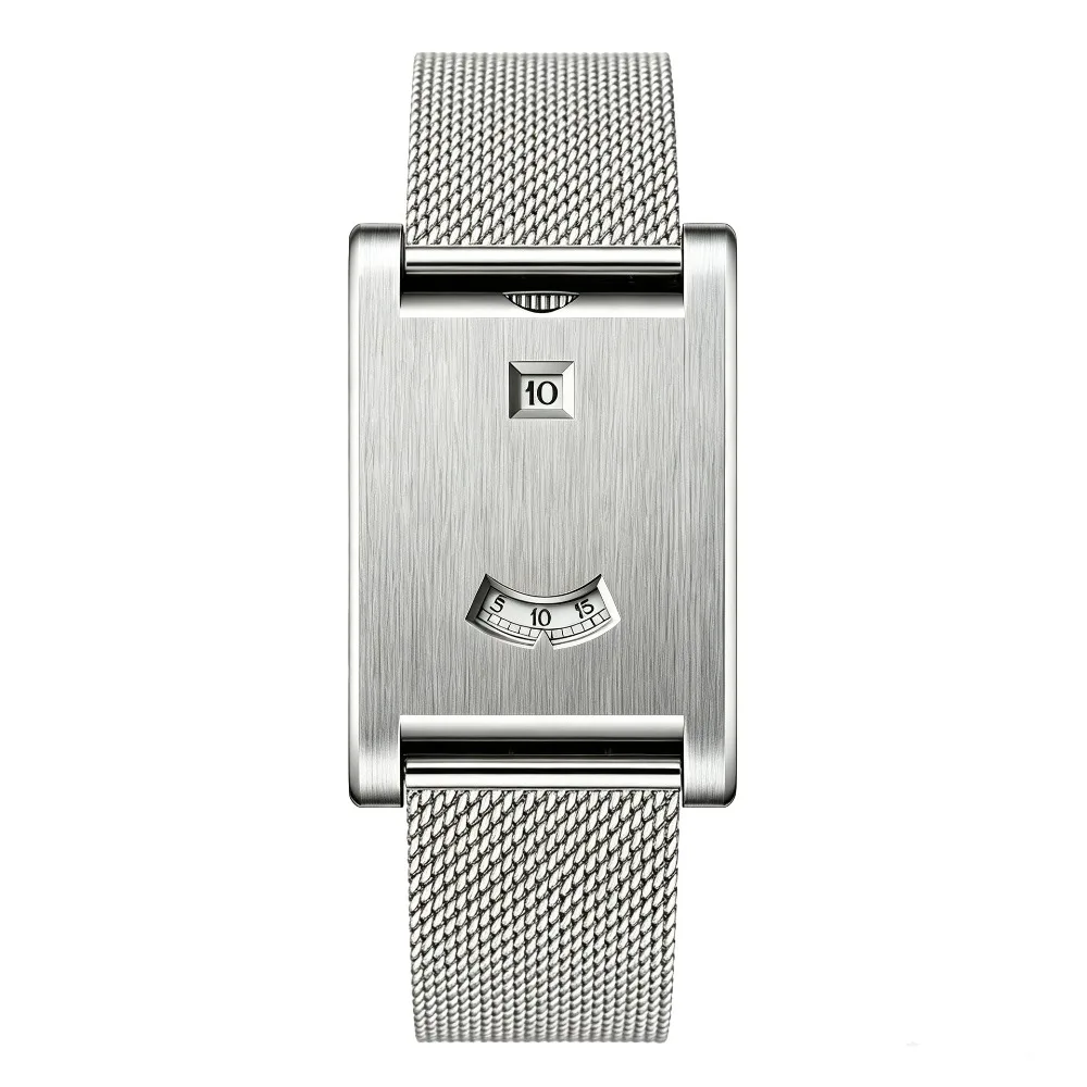 Retro Styling Quartz Watch Steel Band Water Resistant Wristwatch Smooth Finish Stainless Steel Band Men's Watch Daily Wear