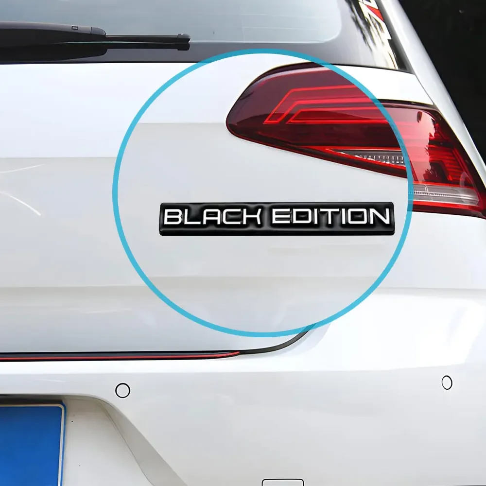 

3D Metal Black Edition Logo Car Side Fender Rear Trunk Emblem Badge Sticker Decals Car Decoration Accessories