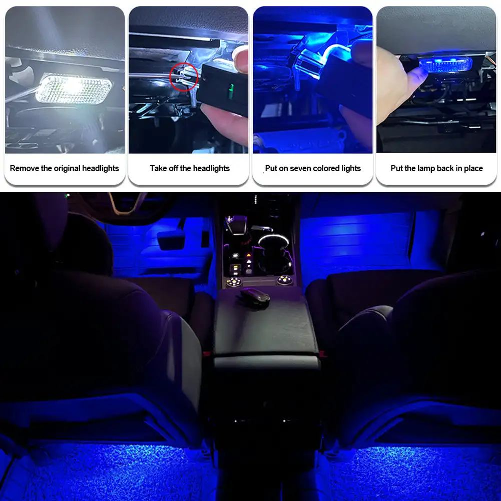 مصباح مقعد LED لمقصورة الأمتعة ، مصباح Footwell للسيارة لأودي A1 ، 8X ، A4 ، B7 ، B8 ، B9 ، A5 ، A6 ، C5 ، C6 ، C7 ، A7 ، A8 ، TT ، q3 ، 8U ، Q5 ، A8 ، Q7