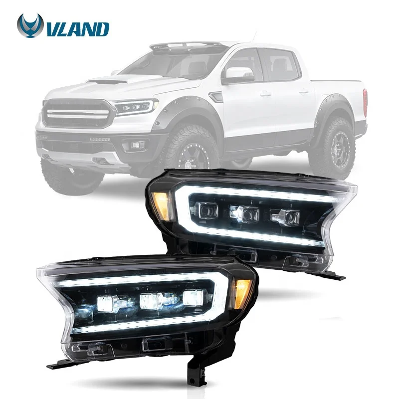 Vlland Led Projector Koplampen Voor Ford Ranger 2015-2021 [Internationale Editie] $399.99