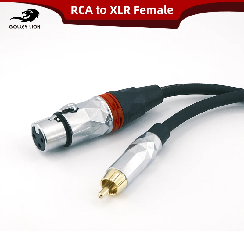 

GOLLEY LION RCA Male to 3Pin XLR Female Audio Cable, Gold-Plated Plug, Heavy-Duty zinc Alloy Shell