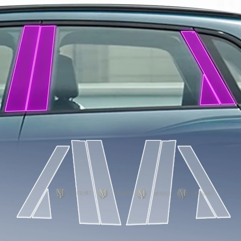 

MUQSHI Car Exterior Body film B C Window pillar Scratch prevention Repair membrane TPU PPF Film For Audi Q3 Sporback 2021-2024