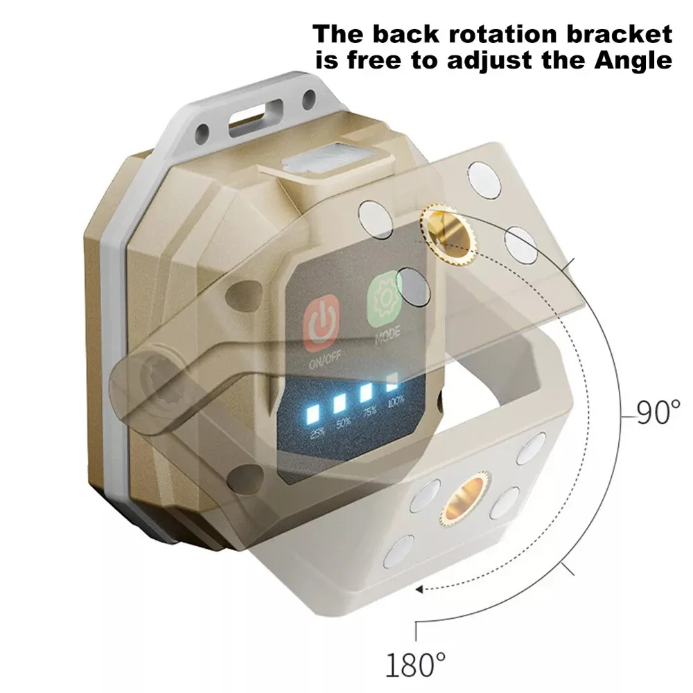 

COB LED Work Light Rechargeable Flashlight with Magnetic Base Inspection Light Waterproof Torch Light for Car Repair