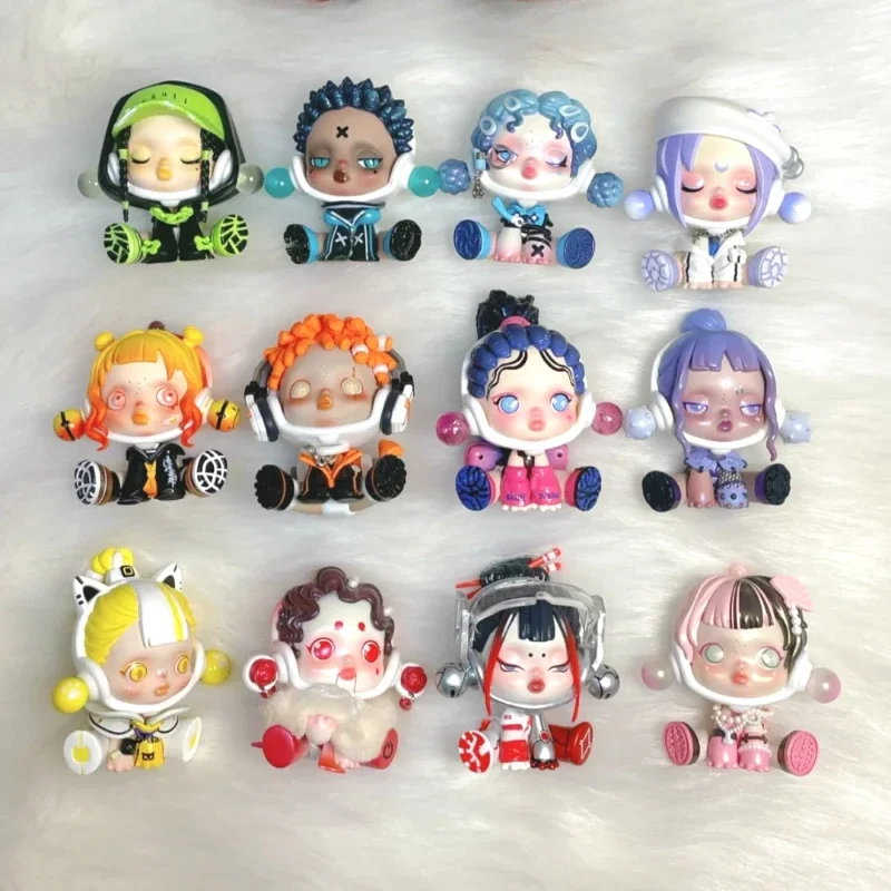 Skullpanda City of Night Series Blind Box Toys Kawaii Anime Action Figure Caixa Caja Mystery Dolls Girls Gift Decor  Decoration