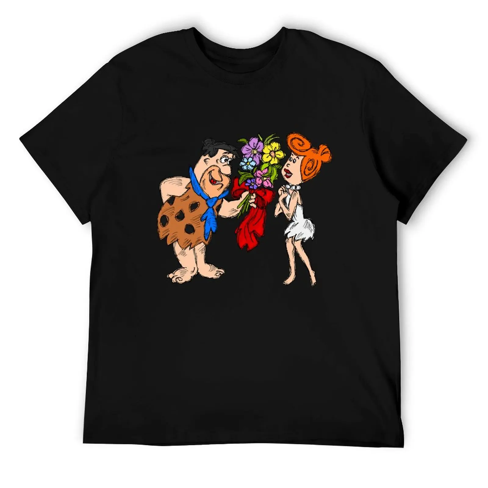 

Fred and Wilma Flinstone T-Shirt t shirts for man cotton funny t shirts for man graphic funny man t shirt luxury T-Shirt