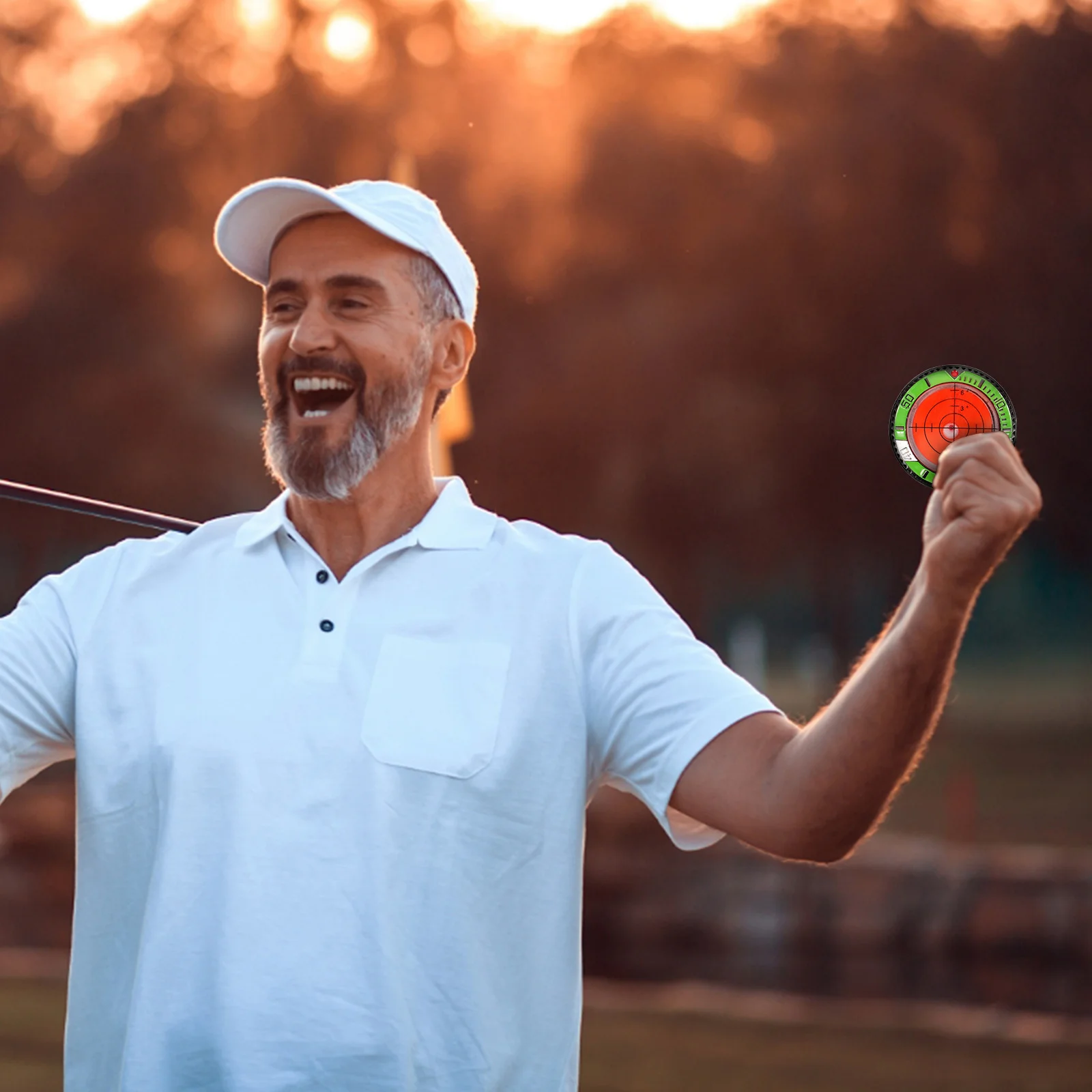 

Golf Ball Marker 1 Piece Round ABS Plastic Position Marker Lightweight Non Slip Portable Golf Accessory for Men Women Players