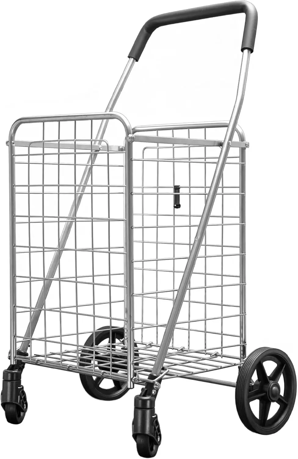 carrito-de-compras-plateado-con-ruedas-giratorias-de-360-grados-cesta-individual