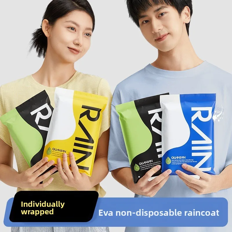 Impermeabile non usa e getta all'ingrosso EVA modello adulto addensato e allungato escursionismo all'aperto viaggio impermeabile monopezzo portatile