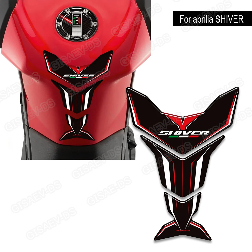 الرعشة دراجة نارية ملصقات ثلاثية الأبعاد خزان الوقود وسادة واقية ملصقات الشارات عدة لأبريليا SL 750 900 شيفر