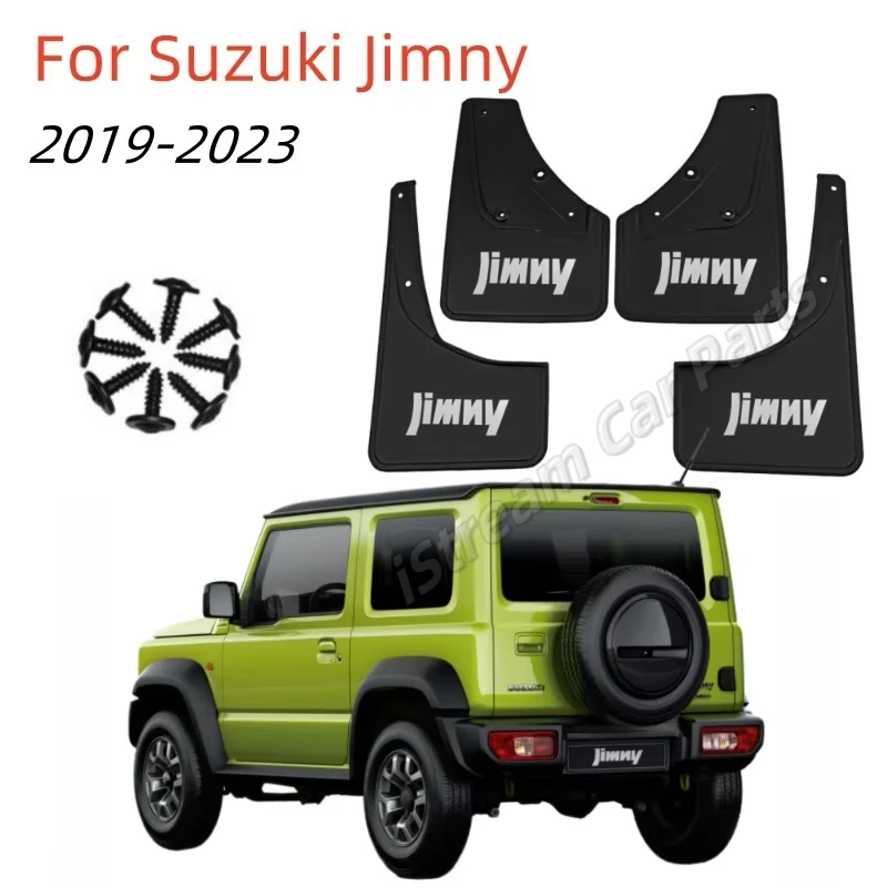 4pcs Car Mudflaps for Suzuki Jimny 2019 2020 2021 2022 2023 Mudguards Fender Mud Flap Guard Splash Guards Front Rear