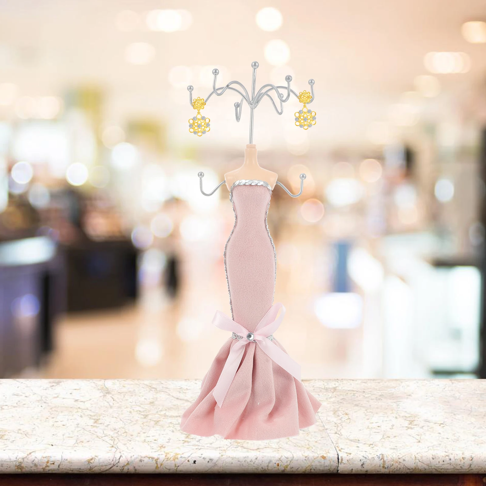 Schmuck Organizer Display Rack Mädchen Halskette Display Rack Halter Baum Modell Stehen Wohnkultur Lagerung Box Geschenke Schmuck