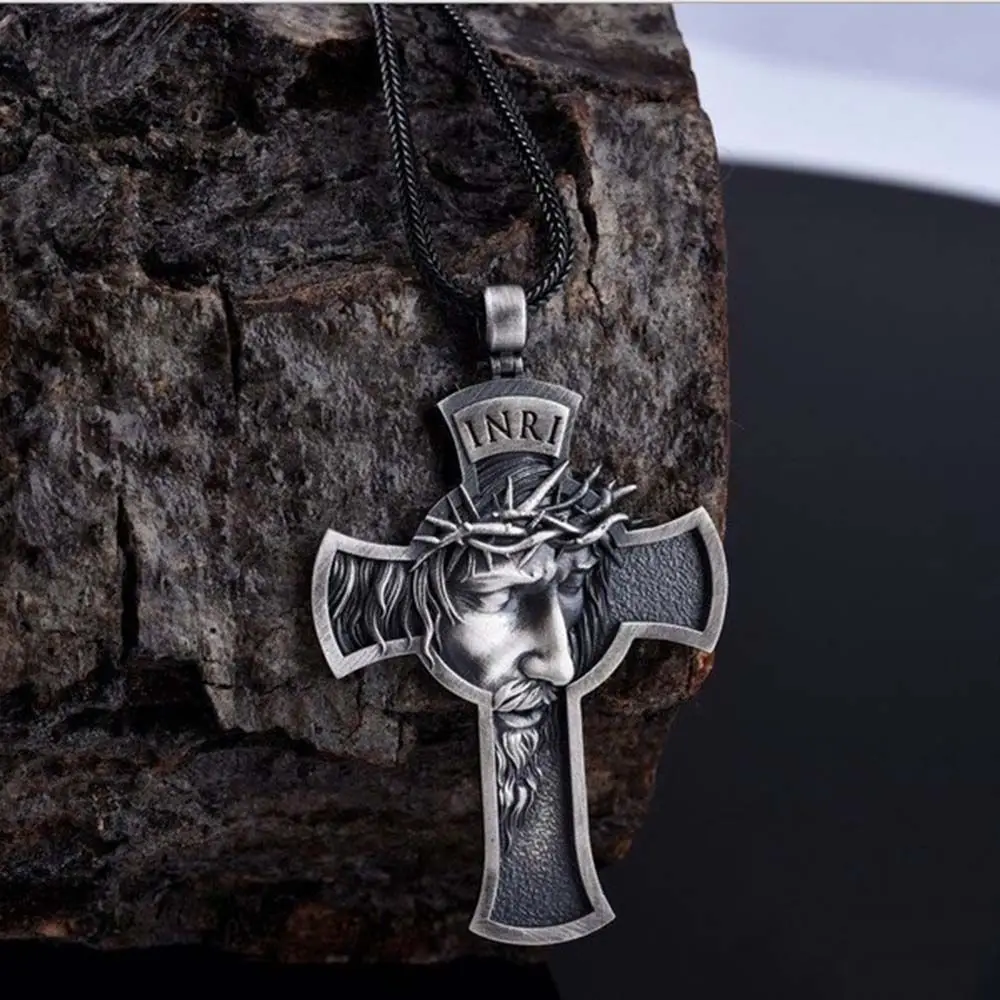 Religious Crucifix Gift For Men Women Jesus Christian Jewelry Chain Pendants Choker Cross Necklace