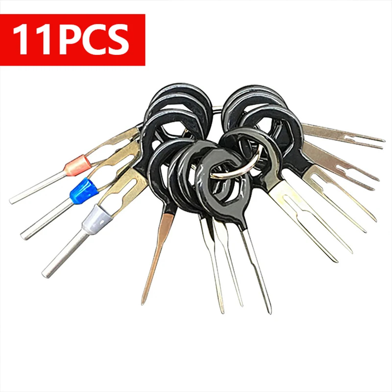 18 Chiếc 11 Chiếc Ô TÔ Cắm Nhà Ga Loại Bỏ Bộ Dụng Cụ Khóa Pin Xe Điện Dây Lọn Uốn Cổng Kết Nối Máy Hút Bộ Phụ Kiện