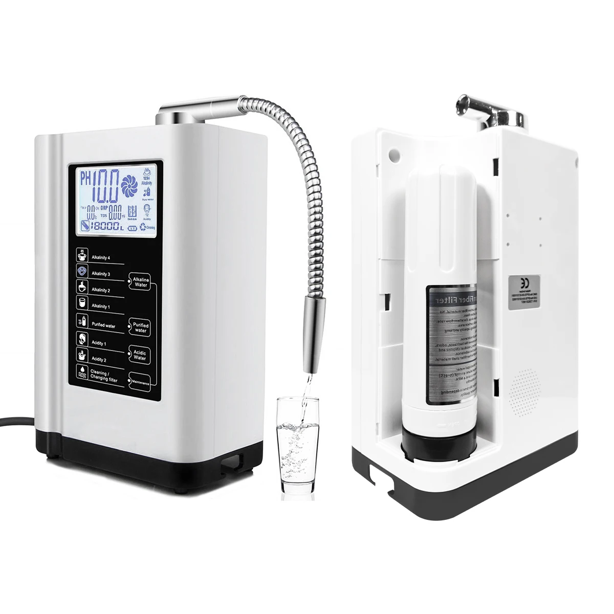 7-Plate Hydrogen Alkaline Water Ionizer Home Drinking Purifier With Universal Plug