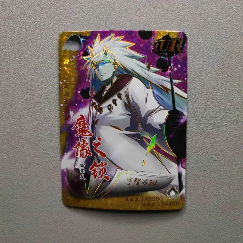 Anime NARUTO Rare UR Refraction Foil Haku Uchiha Madara Tsunade Ashura Kakashi Toys for boys Collectible Cards Birthday Present