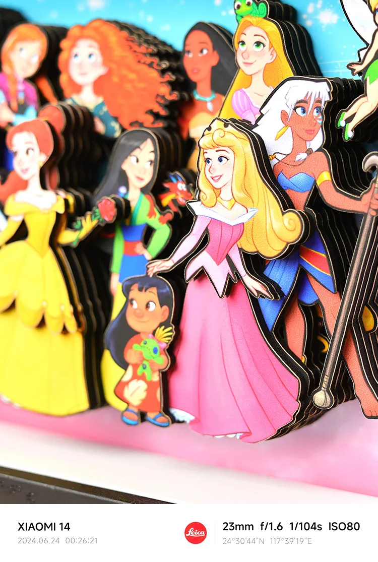 Disney 3D Family PortraitSnow White Collection Handmade Stereoscopic Paintings Figures, Models Birthday Gifts, Desktop Ornaments