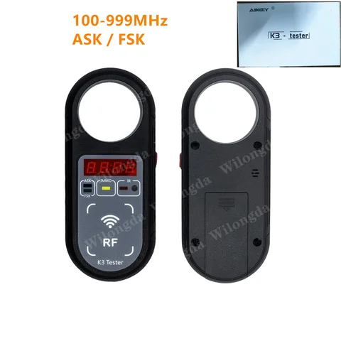 AIKKEY K3 Тестер Частоты Дистанционных Ключей 100-999 МГц, Портативный Детектор Сигналов Для Катушек Зажигания И Дверных Ручек