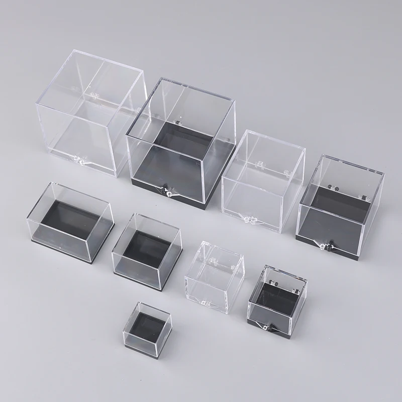 

1Pcs Anime Figures Display Case Clear Acrylic Blind Box Showcase Figure Model DIY Display Rack Holder for Kids Child Gift 9 size