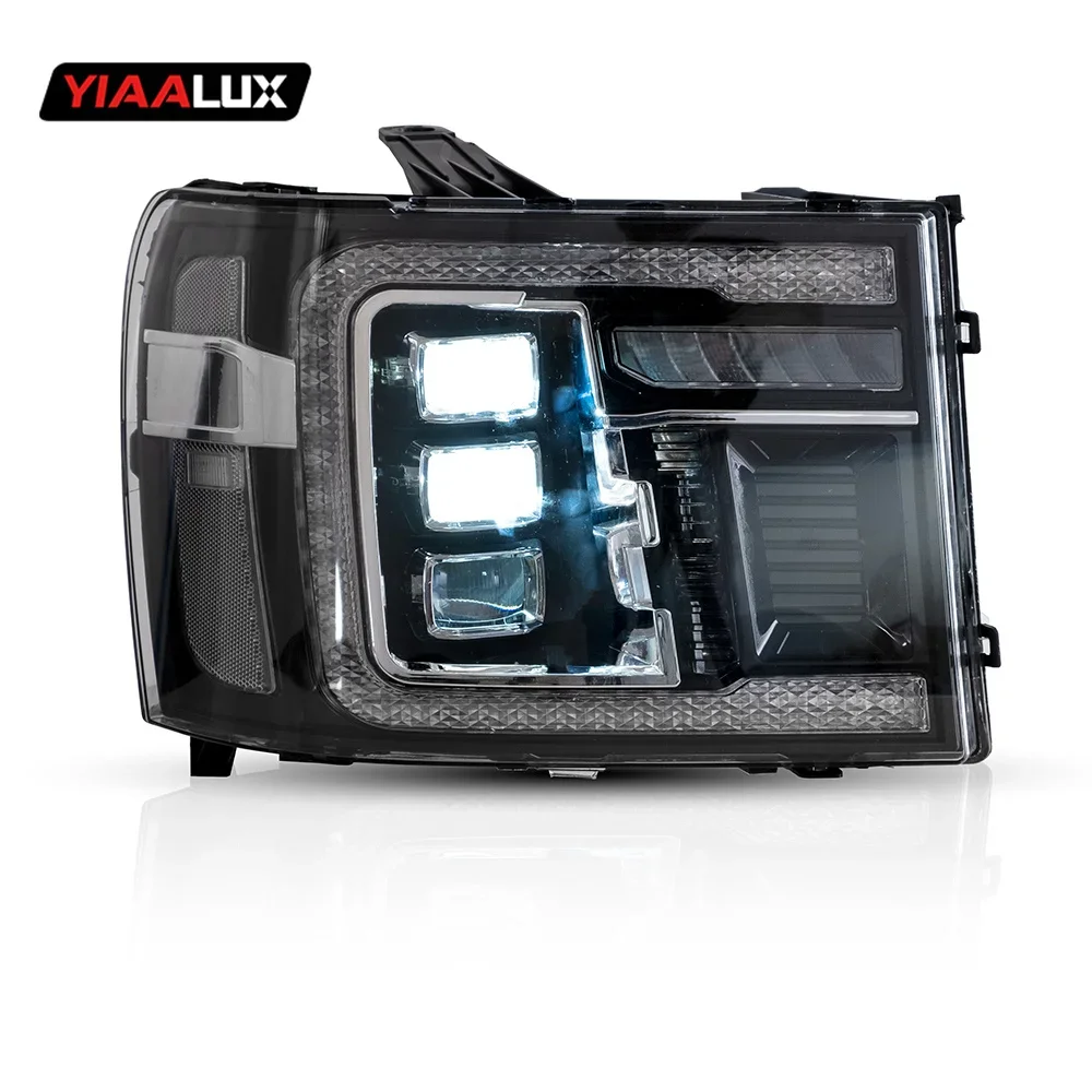 

Factory LED Headlight For SLE 2007-2013 Body Kit Accessories Car Part Auto Sequential Headlamp Lighting For GMC Sierra 1500