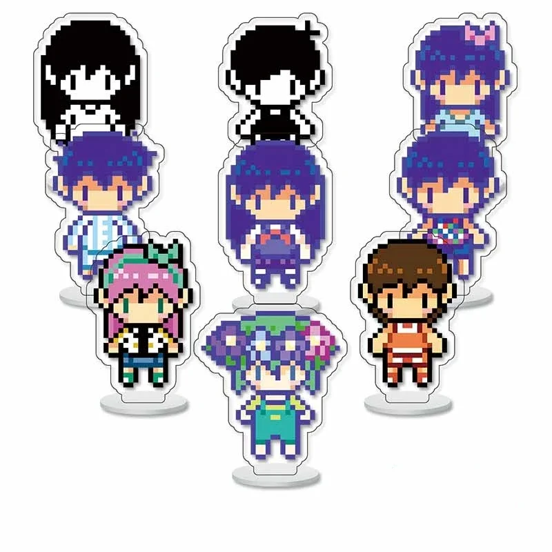 9pcs/Set Game Omori Pixel Figure Acrylic Keychain Mo Dao Zu Shi Arcylic Stand Model Plate Desk Decor Standing Sign Souvenir Gift