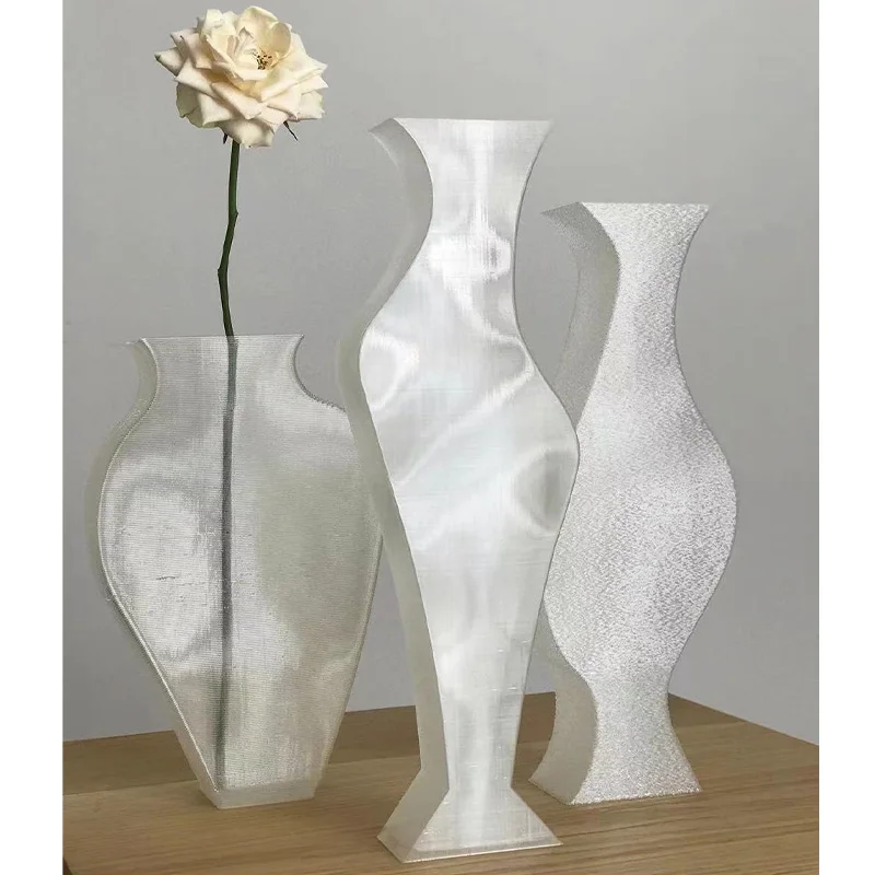 

3D printed decorative vase, French Argot Studio is stunned by the quiet style, modern simplicity and high-end ins