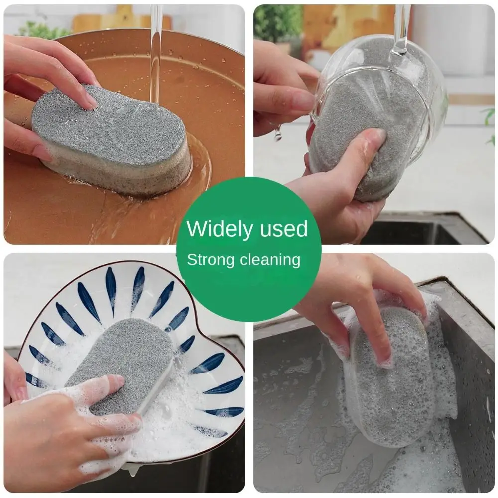 1/2/3PCS Three-Layers Dishwashing Sponge Decontamination Cleaning Dishwashing Towel Double-Sided Household Cleaning Tools