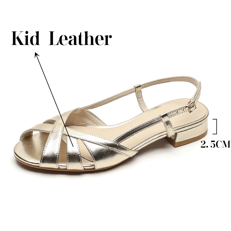 TULING JUN 2023 Summer Women Casual Solid Colors Open Toe Buckle Strap Sandals Low Square Heel Shoes For Female Retro LG-547